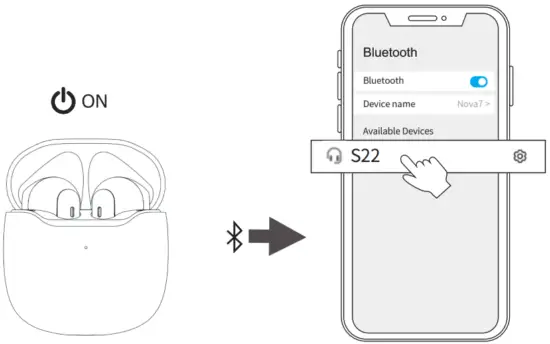 SAMSUNG S22 Wireless Earbuds - Connect