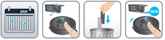 Rowenta RR7675 Robot X Plorer Series 75 Animal - pleated filter