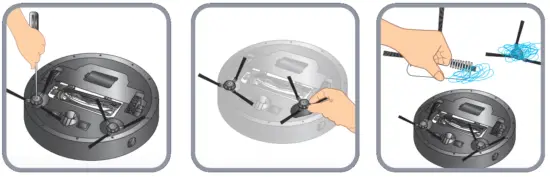 Rowenta RR7675 Robot X Plorer Series 75 Animal - unscrewing