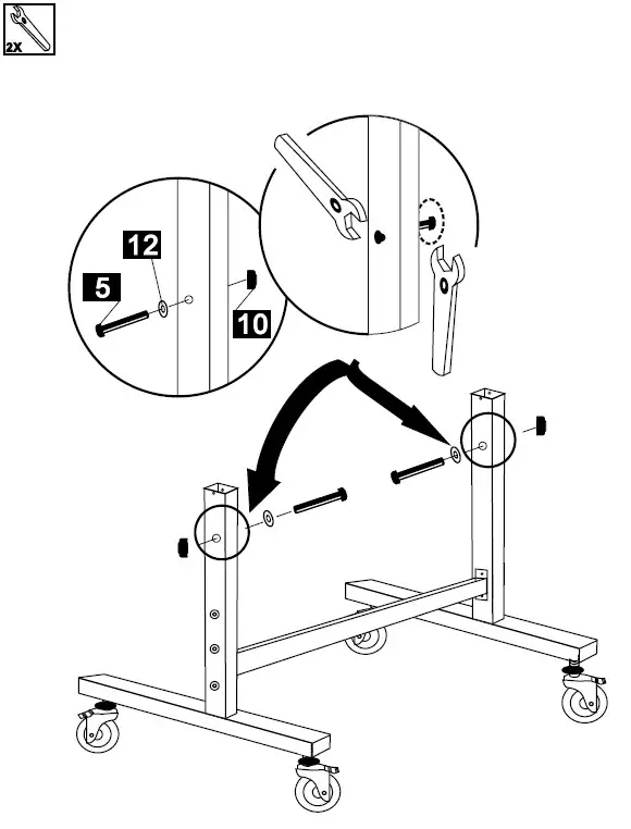 Insportline 20333 Tennis Table ASSEMBLY 3