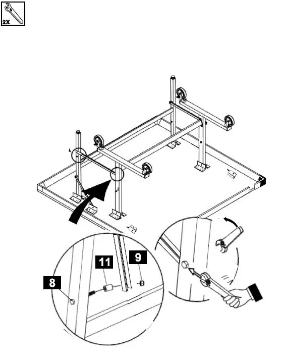 Insportline 20333 Tennis Table ASSEMBLY 5