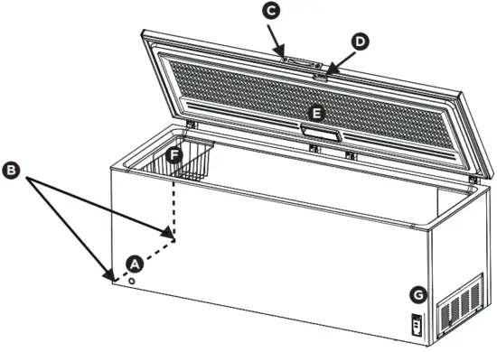 FRIGIDAIRE FFCL2542AW Chest Freezer - Fig 2