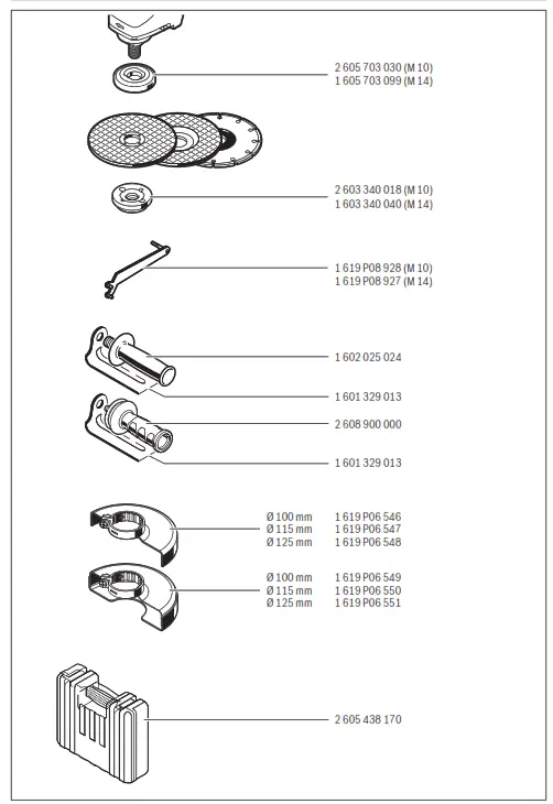 Bosch 9 100 P GWS Angle Grinder Professional - fig 12