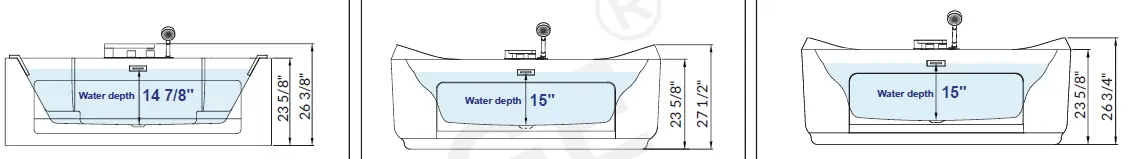 WOODBRIDGE- BTS0092- Freestanding -Combination- Bathhub- 02