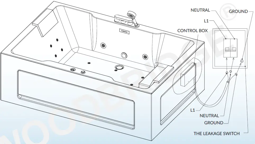 WOODBRIDGE- BTS0092- Freestanding -Combination- Bathhub- 04