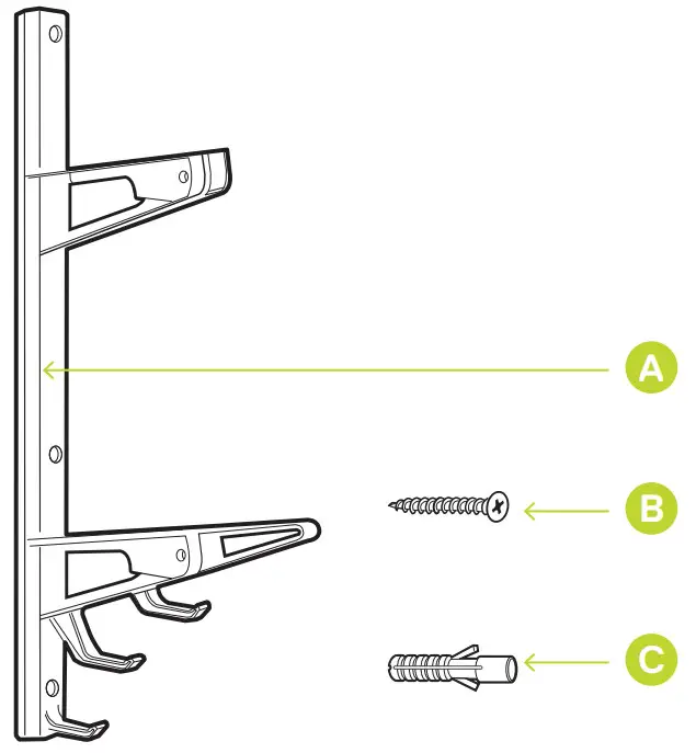 DELTA UH7000 Cycle 4 Tier Home Gym Storage Rack - Fig 2