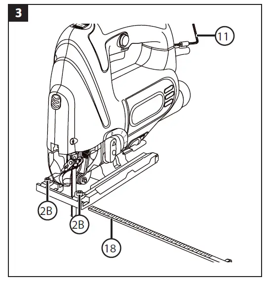 MEEC TOOLS 019058 Jig Saw Instruction FIG 3