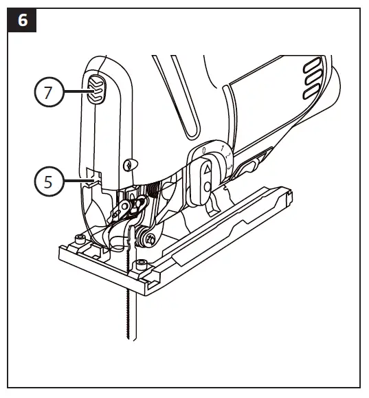 MEEC TOOLS 019058 Jig Saw Instruction FIG 6