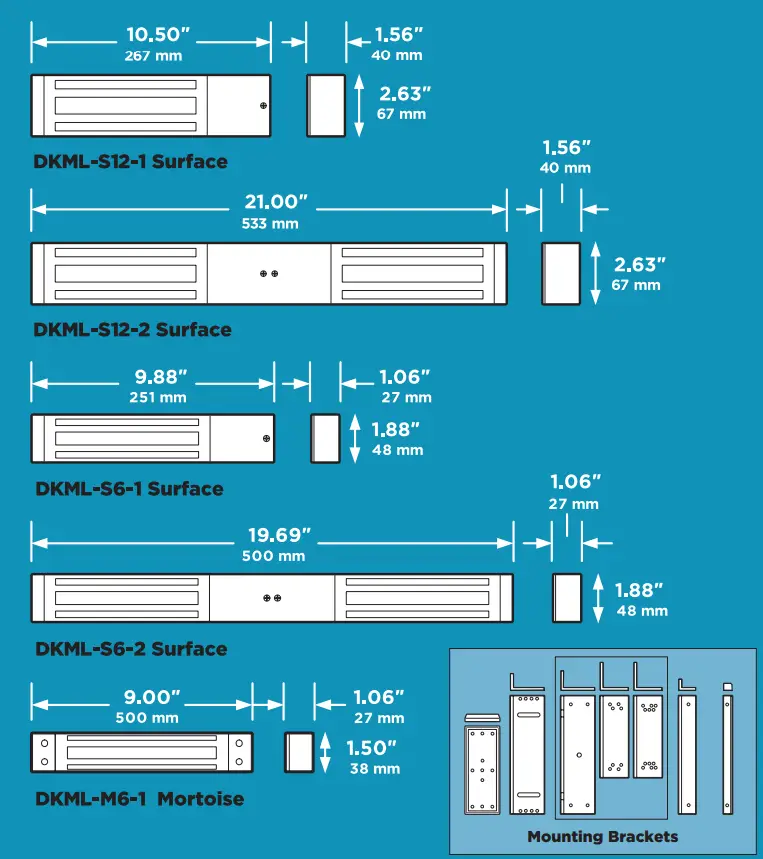 DKS DOORKING Magnetic Door Locks Access Control 5
