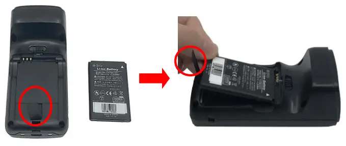 unitech RP902 Bluetooth UHF Pocket Reader - battery strap