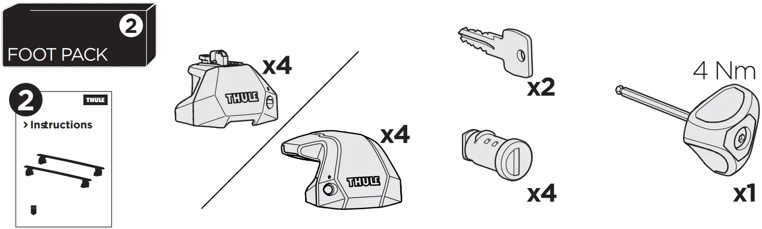 THULE 187003 Fixpoint Kit A 2