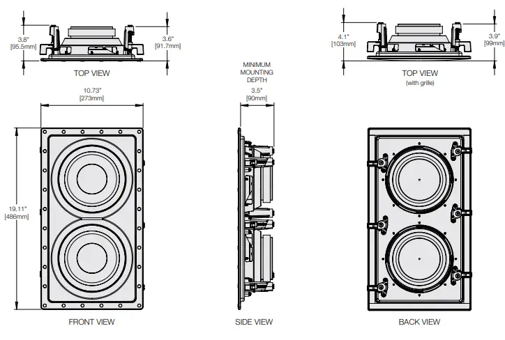 MARTIN LOGAN Dynamo IW-0 & Dynamo IW-S In-Wall Subwoofer-1
