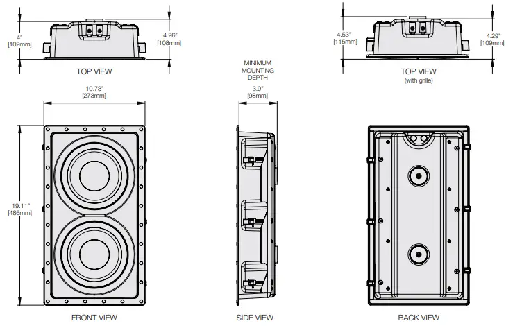 MARTIN LOGAN Dynamo IW-0 & Dynamo IW-S In-Wall Subwoofer-2