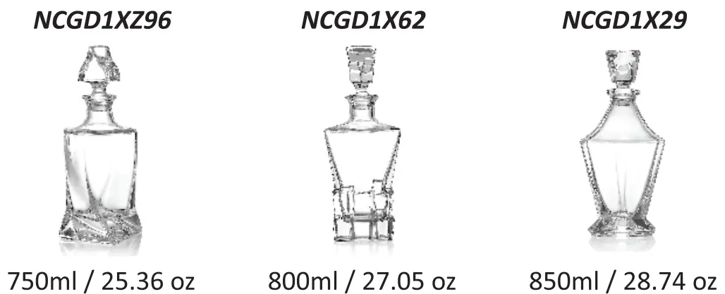 nutrichef NCGD1XZ96 Whiskey Decanter fig 1