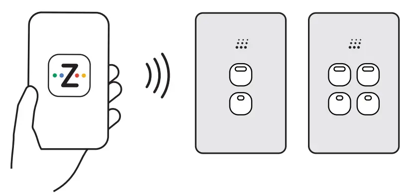 powermesh Multi Dimmer Switch 2 and 4 Button - zimi