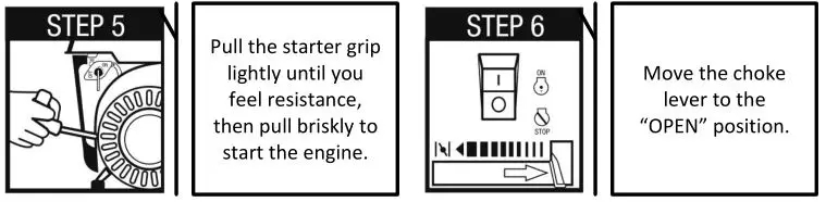 PG1202S Generator - How to Start Engine 2