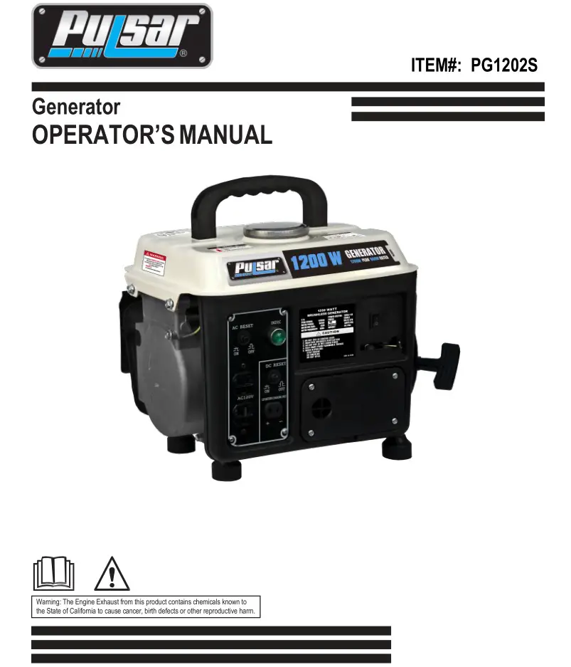 PG1202S Generator User Manual