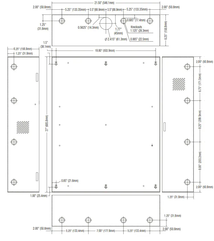 Altronix T2AGK3F8 8 Door Kit with Fused Outputs - 7