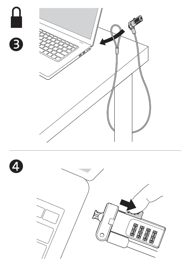 Kensington K62318 Universal 3-in-1 Keyed Laptop Lock Standard Keyed 4