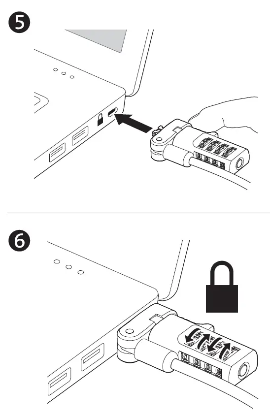 Kensington K62318 Universal 3-in-1 Keyed Laptop Lock Standard Keyed 5
