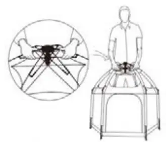 KOMODO KDKIDPLPENA and KDKIDPLPGRA Indoor Outdoor Kids Playpen Instant Set Up - Packing up