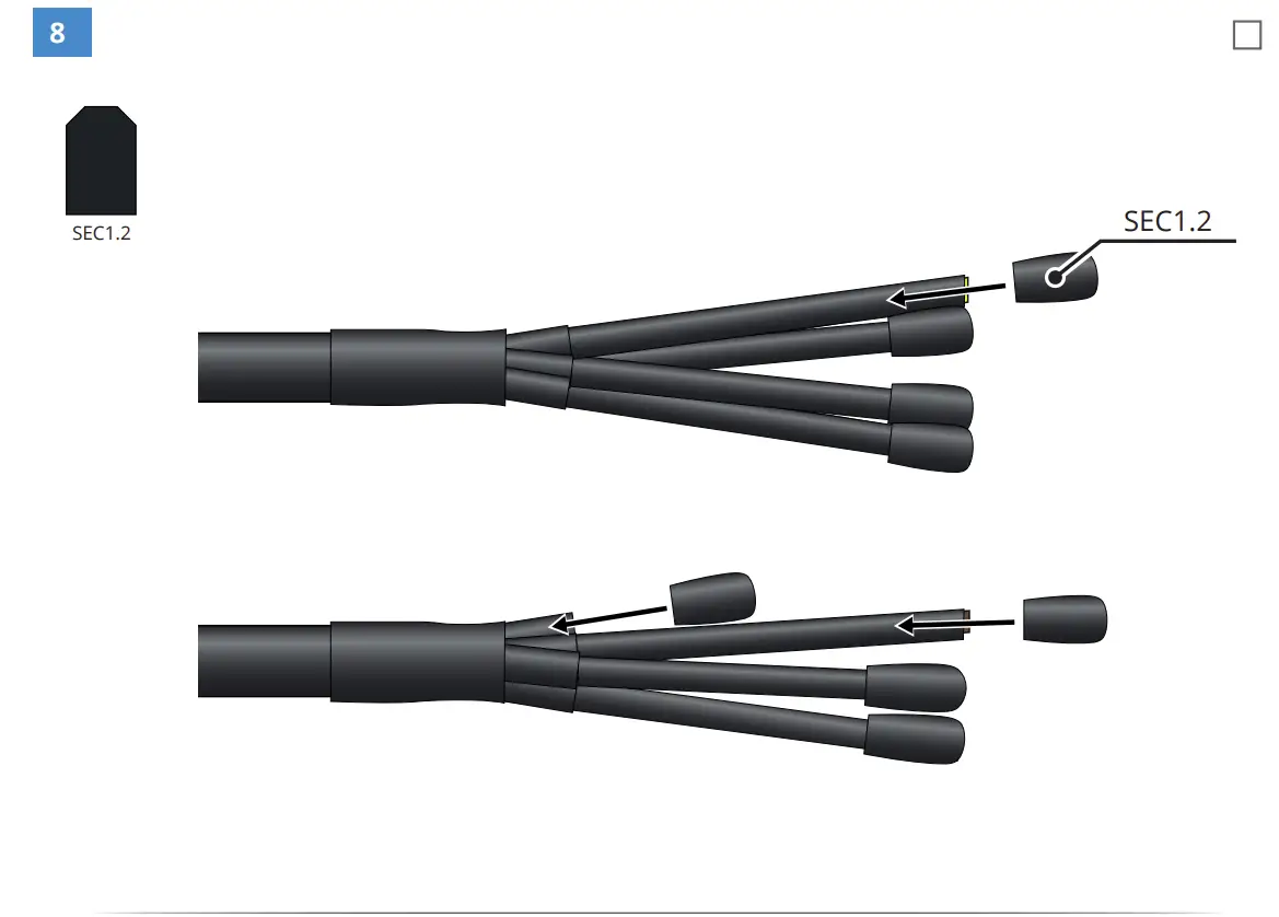 STKON4X95 Heat Shrink Outdoor End Termination Wiring Connection