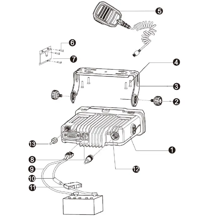 Hytera MD61X Digital Mobile Radio fig 11