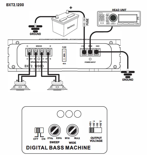 SOUNDSTREAM BXT1.5000D 5000 Watts Mono Amplifier - fig 5