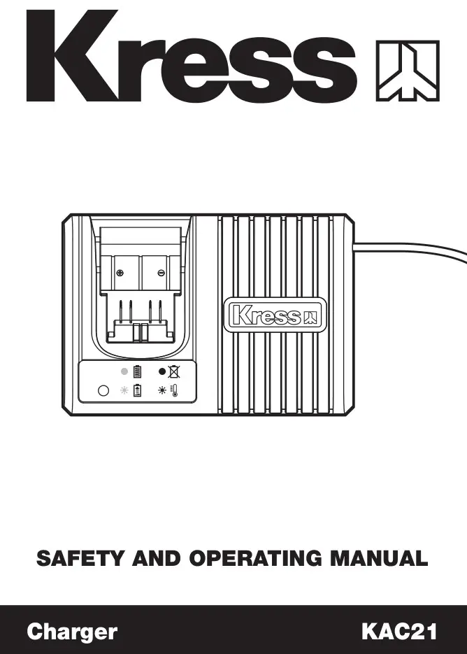 Kress KAC21 Charger Instruction Manual