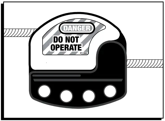 ULINE H-3441 Adjustable Cable Lockout -