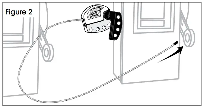 ULINE H-3441 Adjustable Cable Lockout - 2
