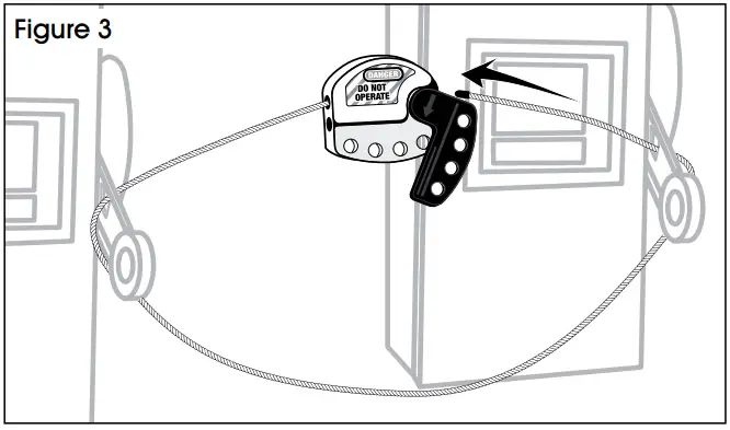 ULINE H-3441 Adjustable Cable Lockout - 3