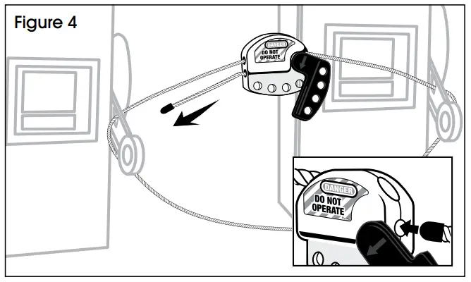 ULINE H-3441 Adjustable Cable Lockout - 4