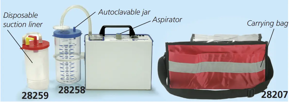 GIMA 28206 Miniaspeed Battery Pro Suction Aspirators Overview