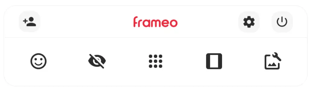 Navigating your Frameo