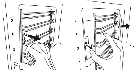 IKEA Mattradition Forced Air Oven -To remove the shelf guides