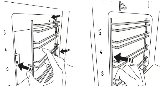IKEA Mattradition Forced Air Oven -To reposition the shelf guides