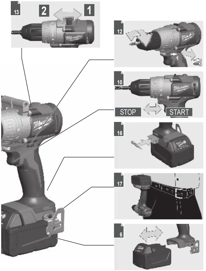 milwaukee M18 BLDD2 Brushless Cordless Drill - Figure 2
