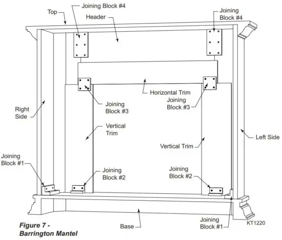 FIG 12 INSTALL MANTEL