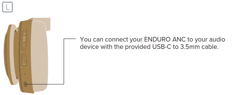 cleer ENDURO ANC Active Noise Cancellation Headphone - Volume control1