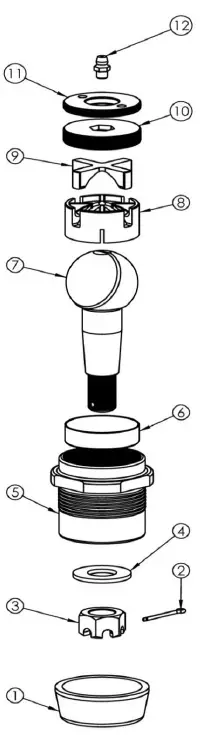QA1 1210-299B GM Style Ball Joint 1