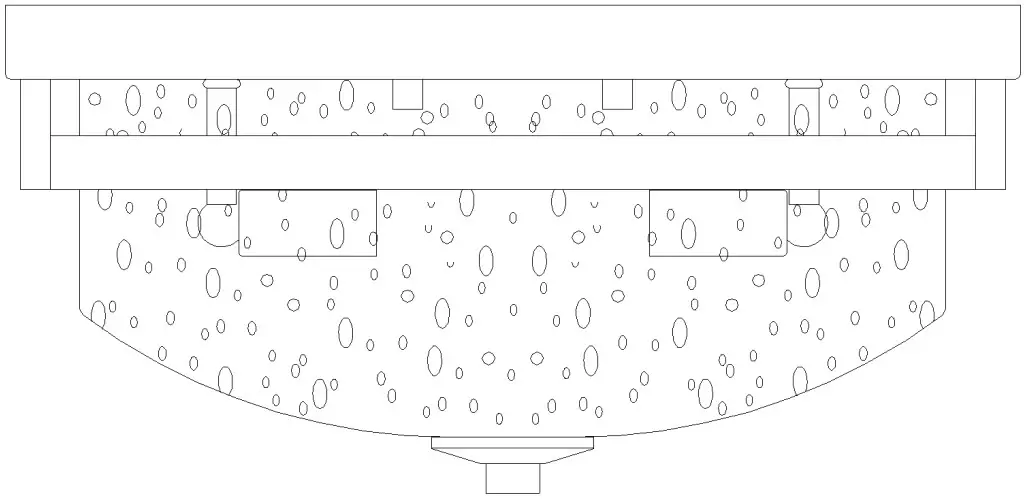 Holmes LNC 3 Light 13 5 Inch Distressed LED Flush Mount Light