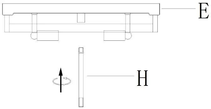 LNC 3 Light 15 Inch Matte Gold and Seeded Glass LED Flush Mount Light - FIGURE 2