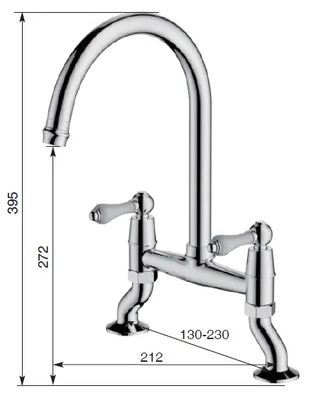 clearwater-ELB10BN-Elegance-Dual-Lever-Mixer-Tap-Brushed-Nickel-PVD-fig-1