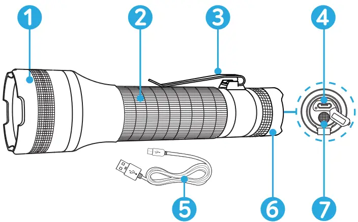 Anker-T1423-Rechargeable-Bolder-LC40-Flashlight-fig-1