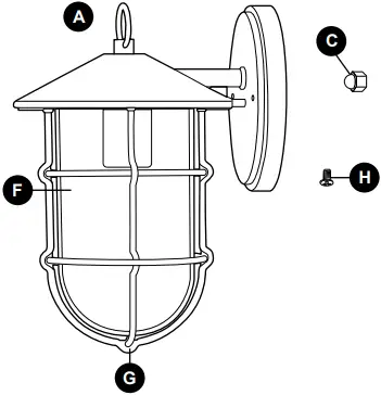 Harbor Breeze WL136MBK Halyard 1-Light A 01