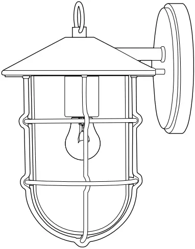 Harbor Breeze WL136MBK Halyard 1-Light A
