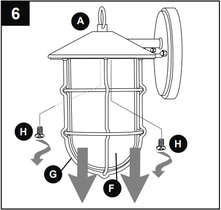 Harbor Breeze WL136MBK Halyard 1-Light B06