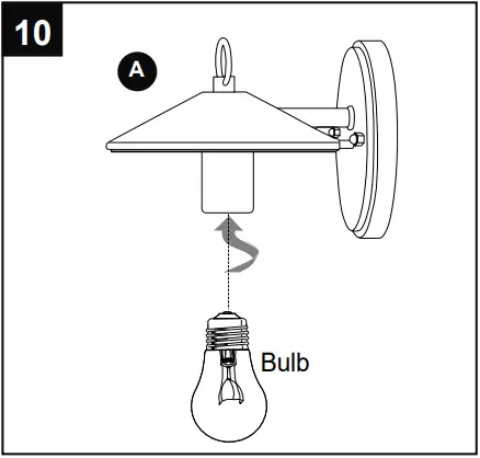 Harbor Breeze WL136MBK Halyard 1-Light B10