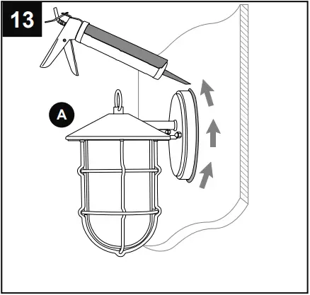 Harbor Breeze WL136MBK Halyard 1-Light B13